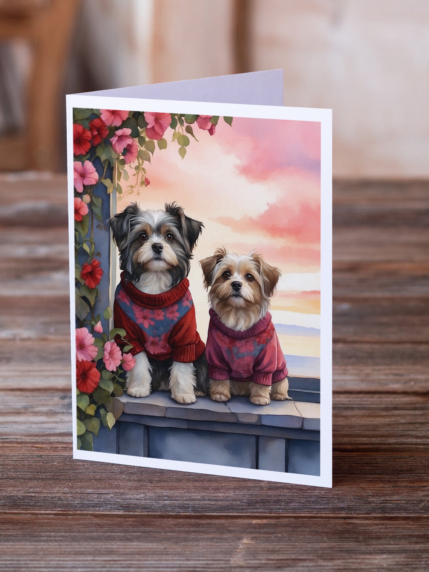 Buy this Havanese Two Hearts Greeting Cards Pack of 8