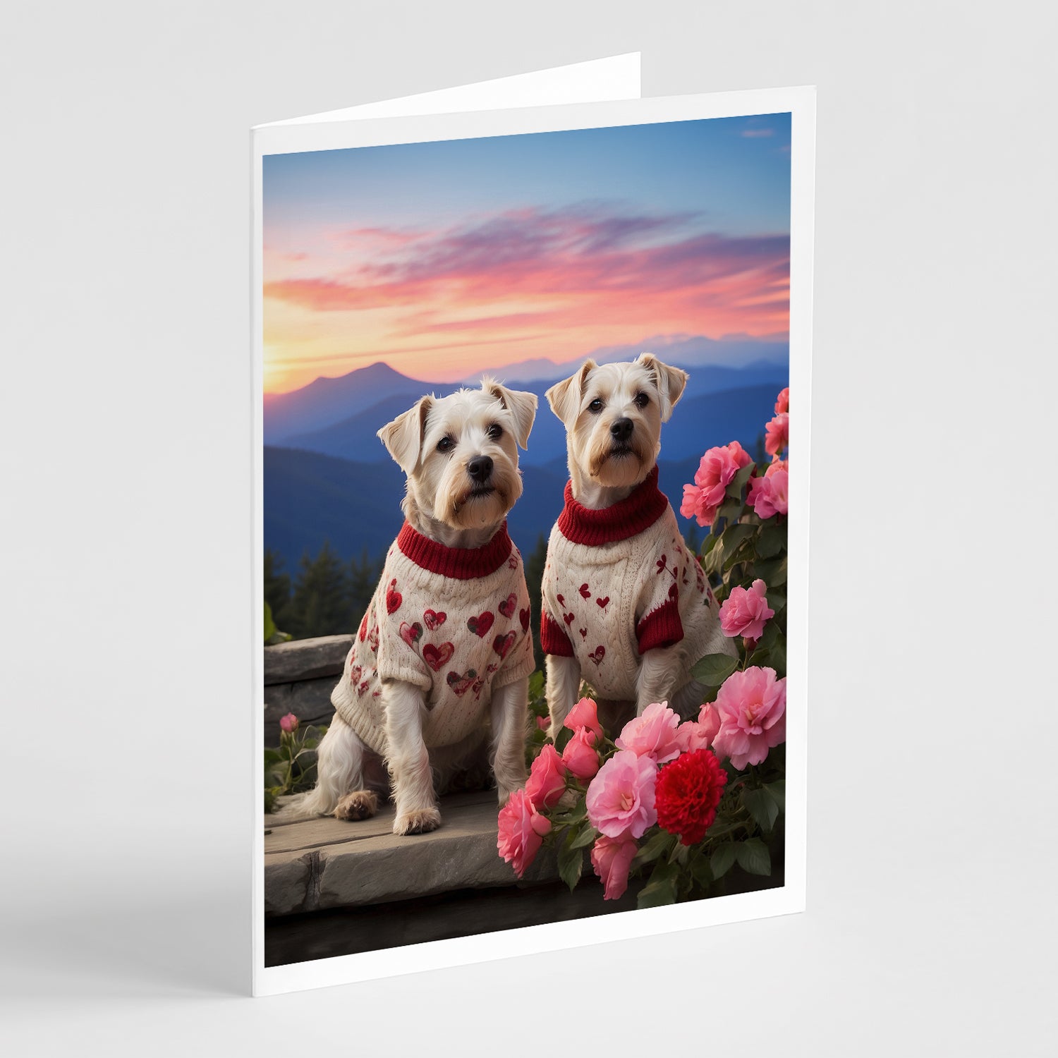 Buy this Sealyham Terrier Two Hearts Greeting Cards Pack of 8