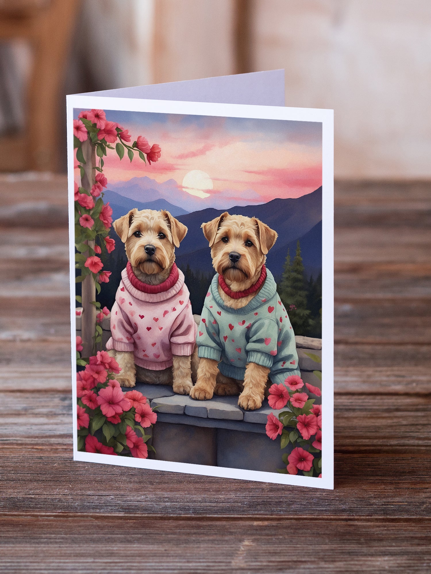 Buy this Wheaten Terrier Two Hearts Greeting Cards Pack of 8