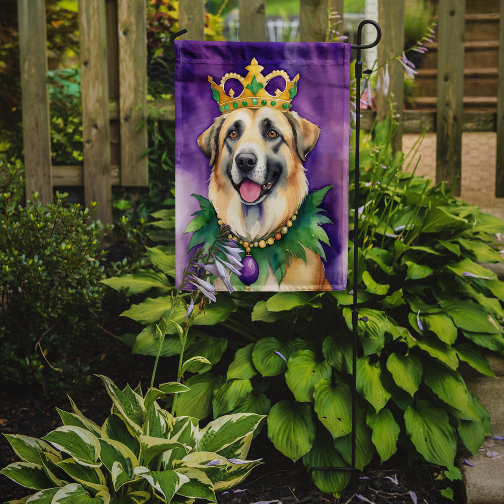 Buy this Anatolian Shepherd Dog King of Mardi Gras Garden Flag