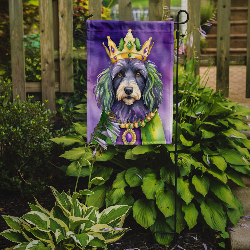 Buy this Bergamasco Sheepdog King of Mardi Gras Garden Flag