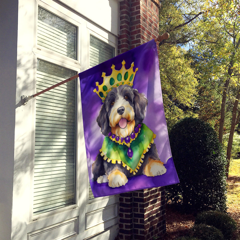Buy this Bernedoodle King of Mardi Gras House Flag