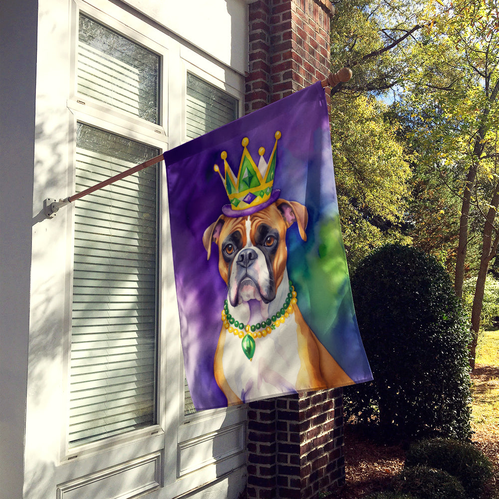 Boxer King of Mardi Gras House Flag