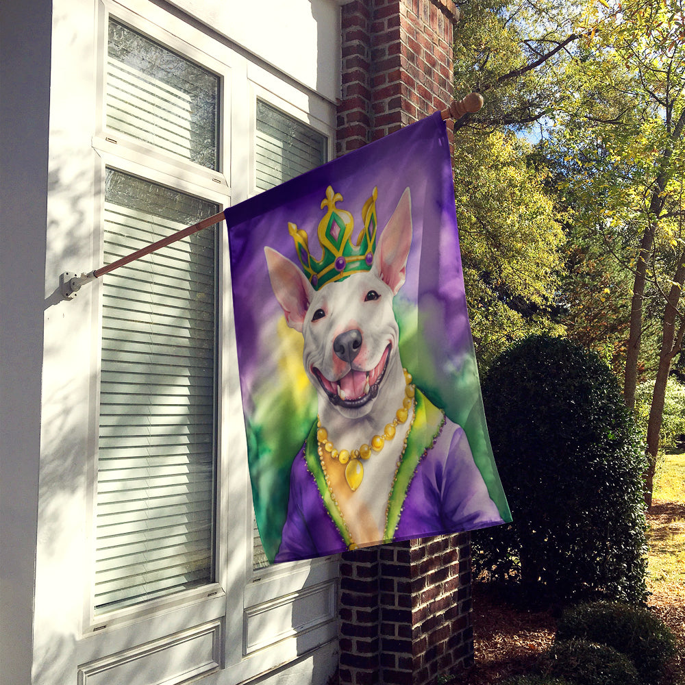 Buy this Bull Terrier King of Mardi Gras House Flag