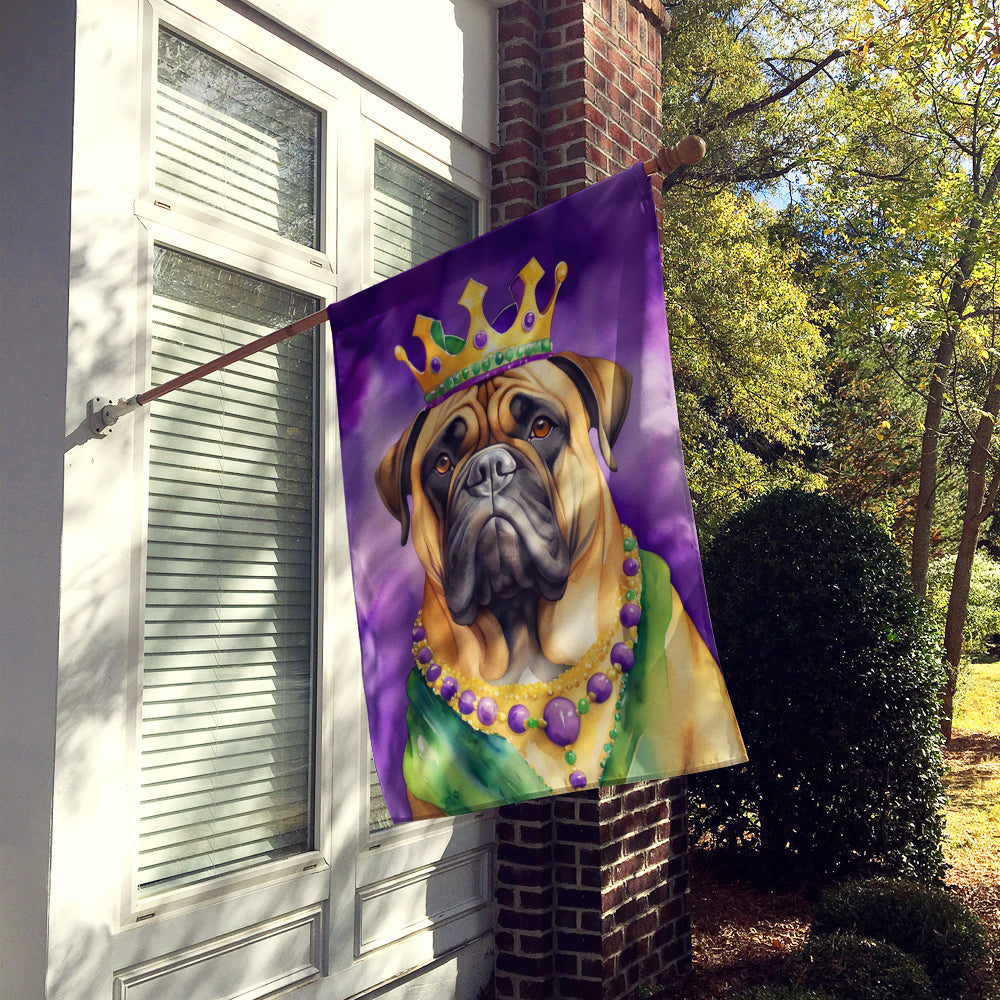 Bullmastiff King of Mardi Gras House Flag