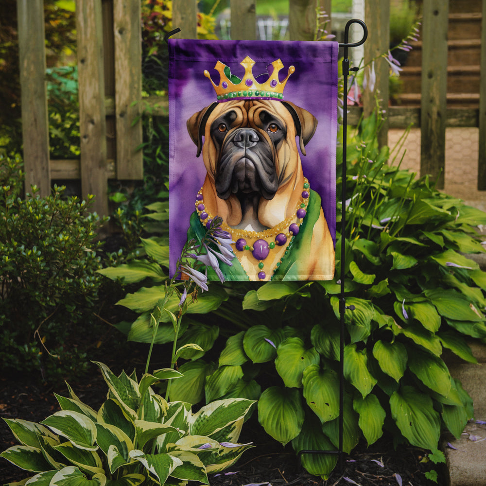 Buy this Bullmastiff King of Mardi Gras Garden Flag