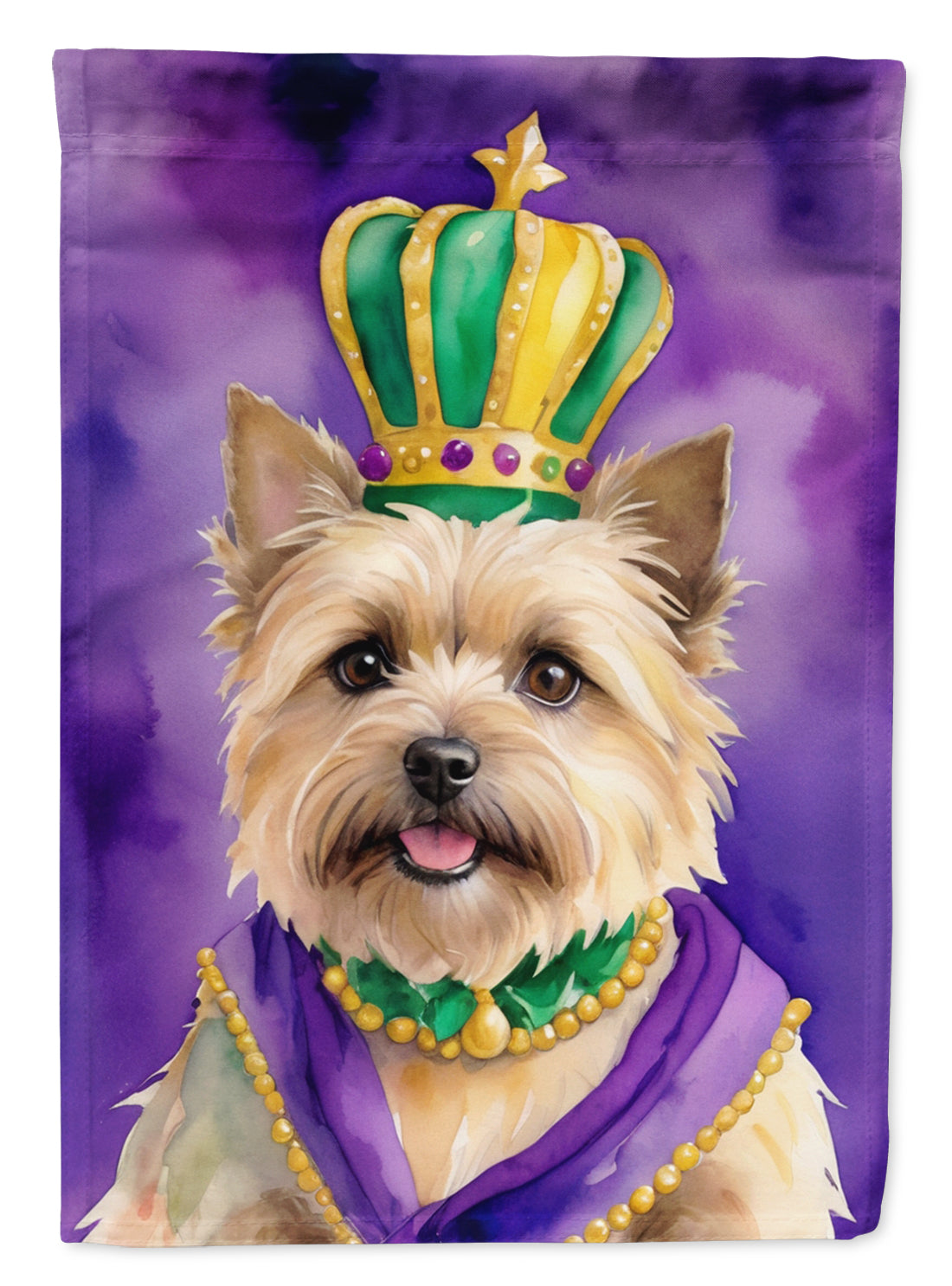 Buy this Cairn Terrier King of Mardi Gras House Flag