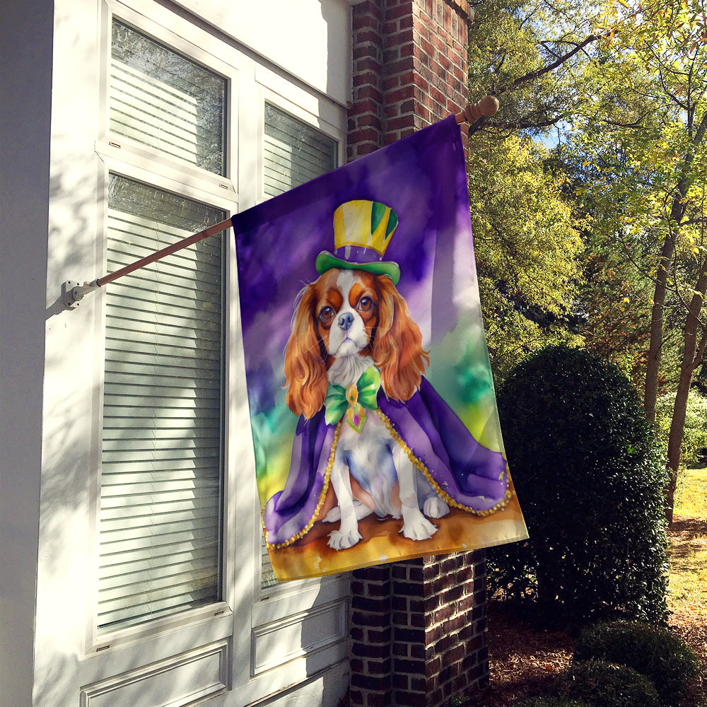 Buy this Cavalier Spaniel King of Mardi Gras House Flag