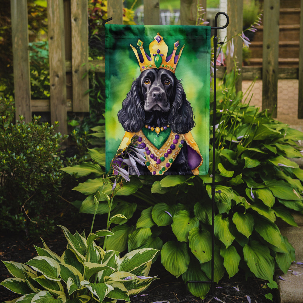 Buy this Cocker Spaniel King of Mardi Gras Garden Flag