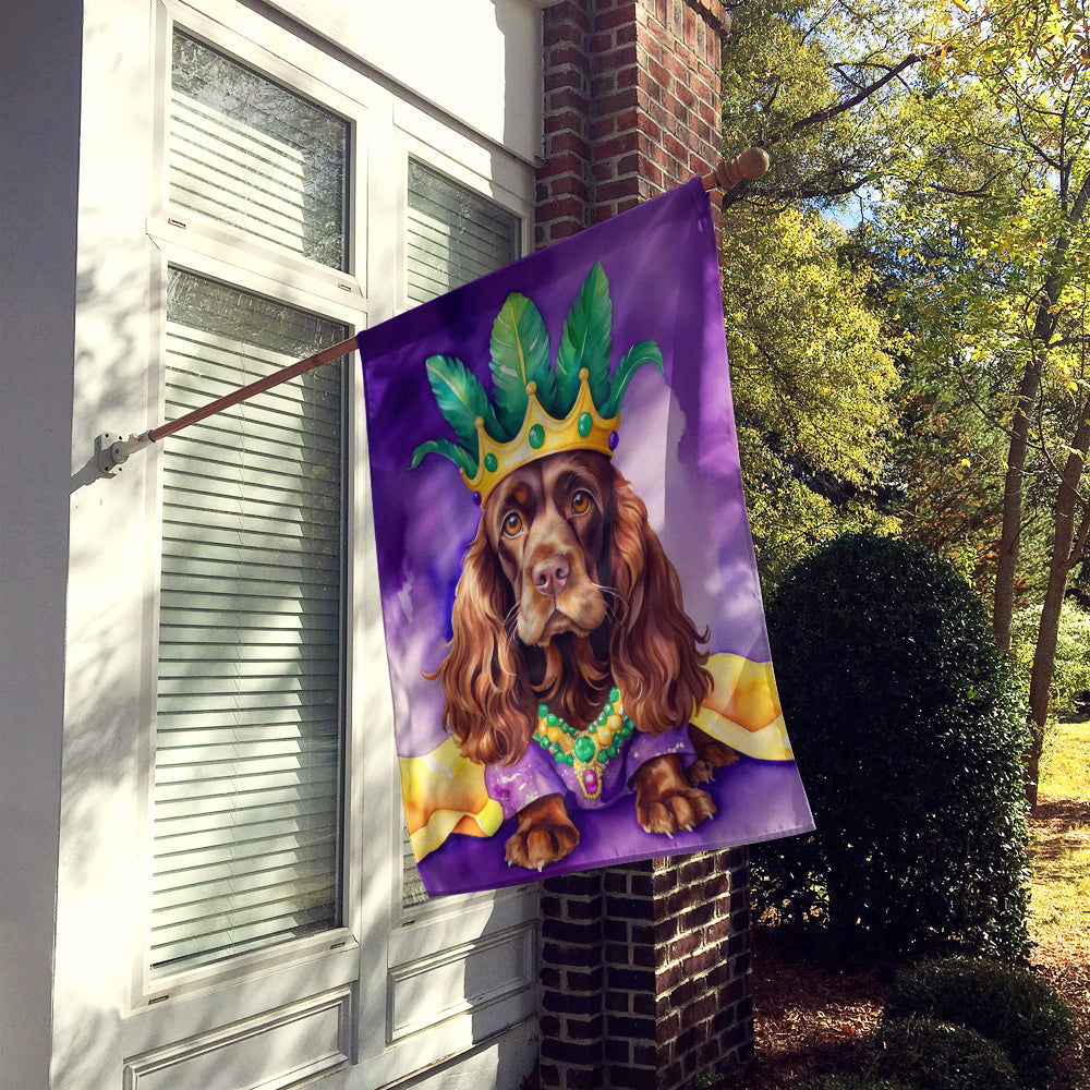 Buy this Cocker Spaniel King of Mardi Gras House Flag