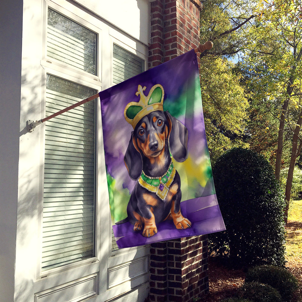 Buy this Dachshund King of Mardi Gras House Flag