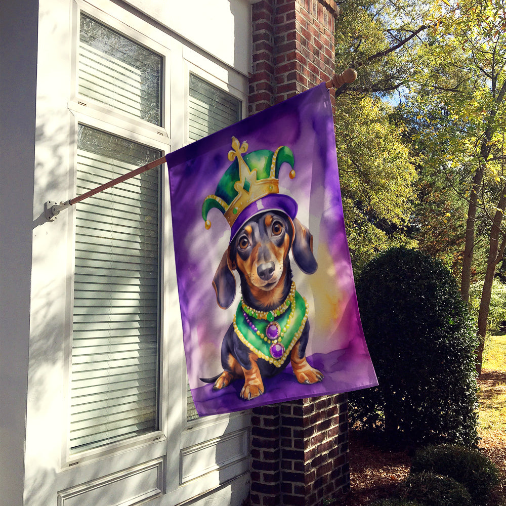 Buy this Dachshund King of Mardi Gras House Flag