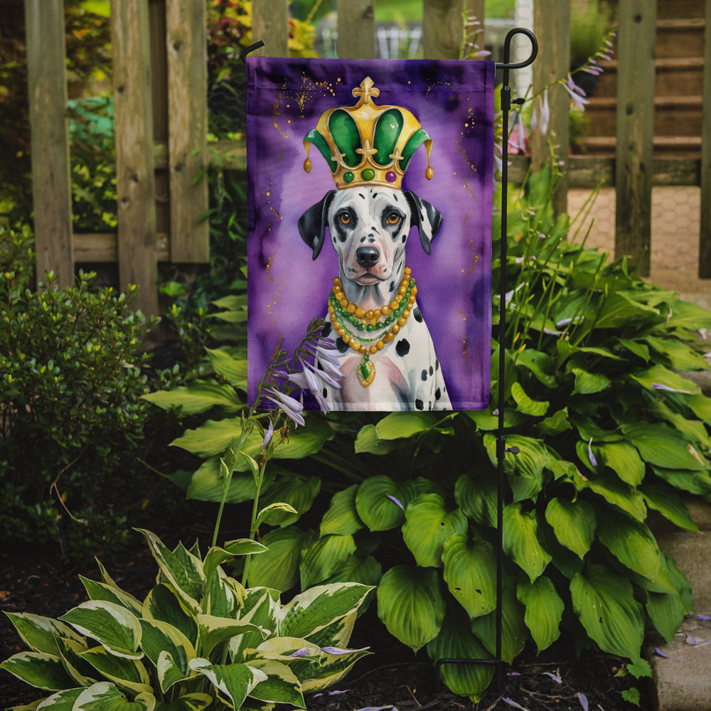 Buy this Dalmatian King of Mardi Gras Garden Flag