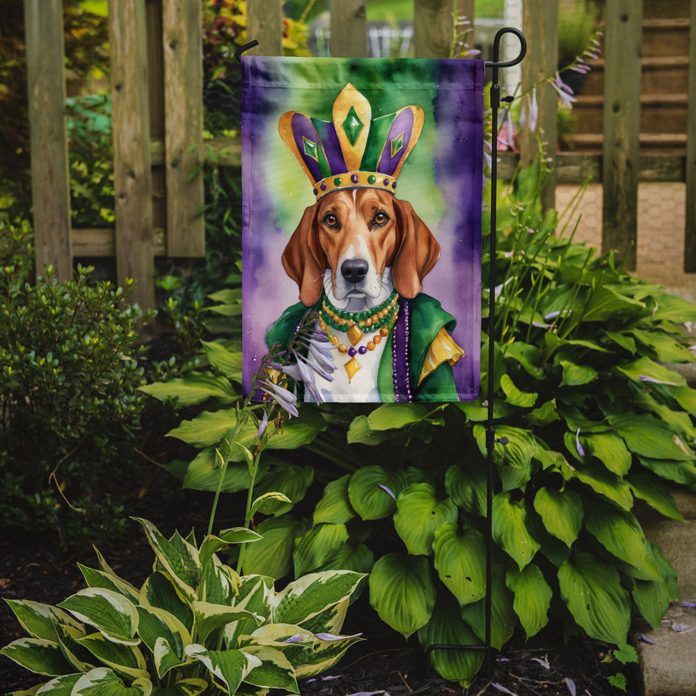 Buy this English Foxhound King of Mardi Gras Garden Flag