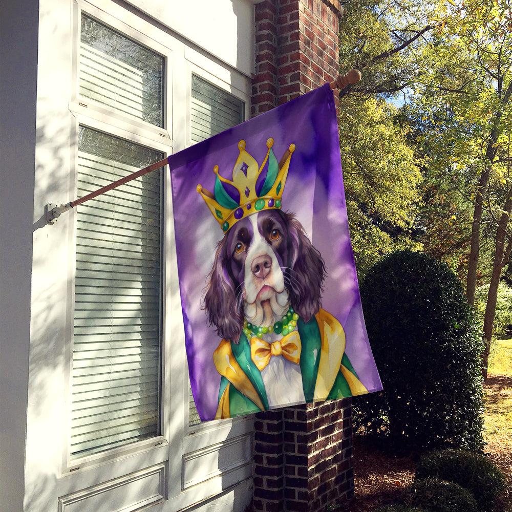 Caroline's Treasures English Springer Spaniel King of Mardi Gras House Flag