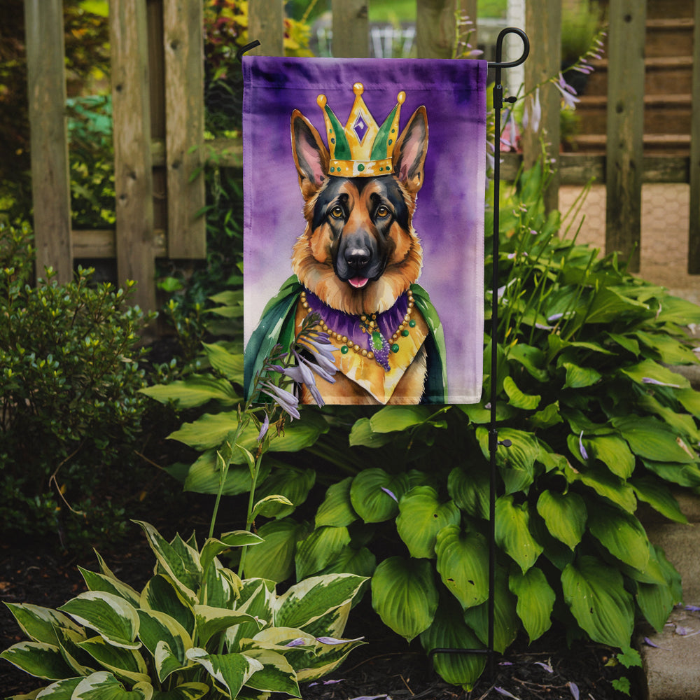 Buy this German Shepherd King of Mardi Gras Garden Flag