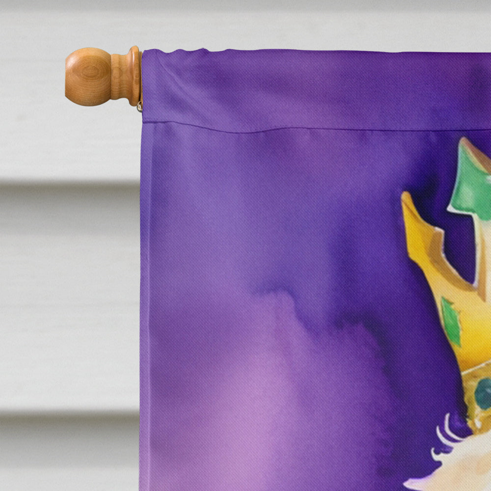 Goldendoodle King of Mardi Gras House Flag
