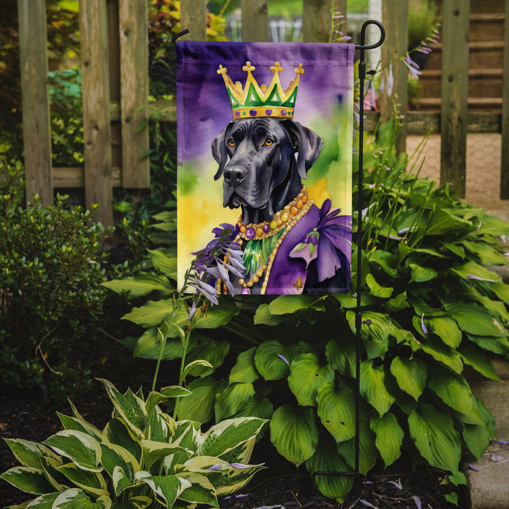 Buy this Great Dane King of Mardi Gras Garden Flag