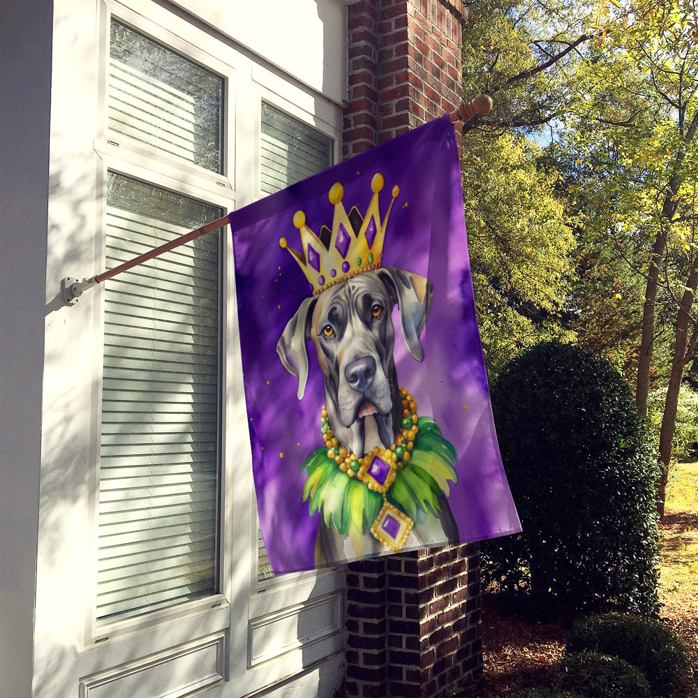 Buy this Great Dane King of Mardi Gras House Flag