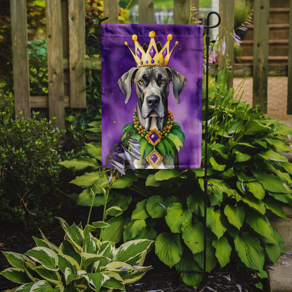 Buy this Great Dane King of Mardi Gras Garden Flag