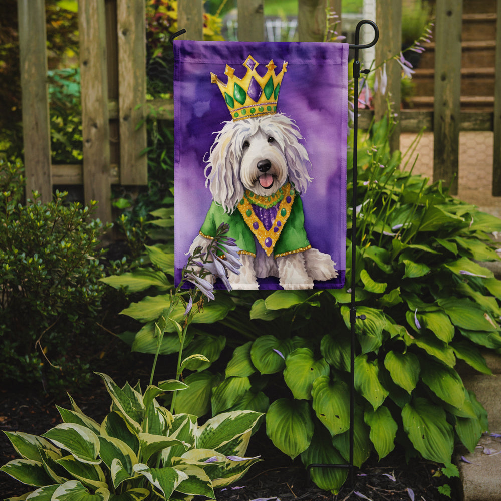 Buy this Komondor King of Mardi Gras Garden Flag