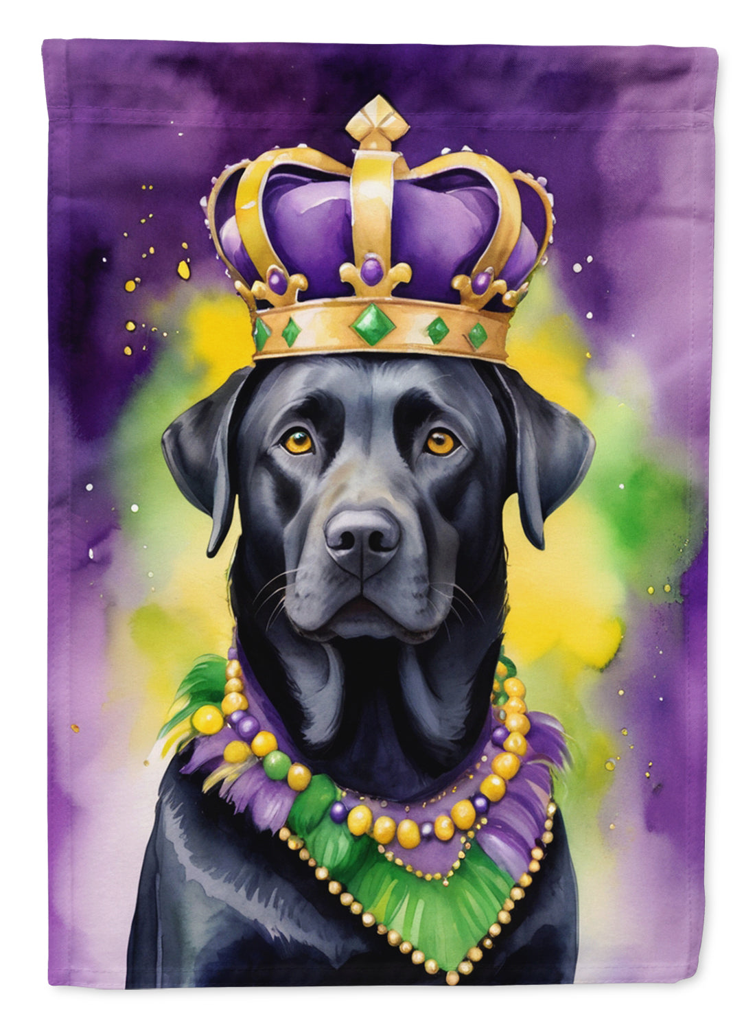 Buy this Labrador Retriever King of Mardi Gras House Flag