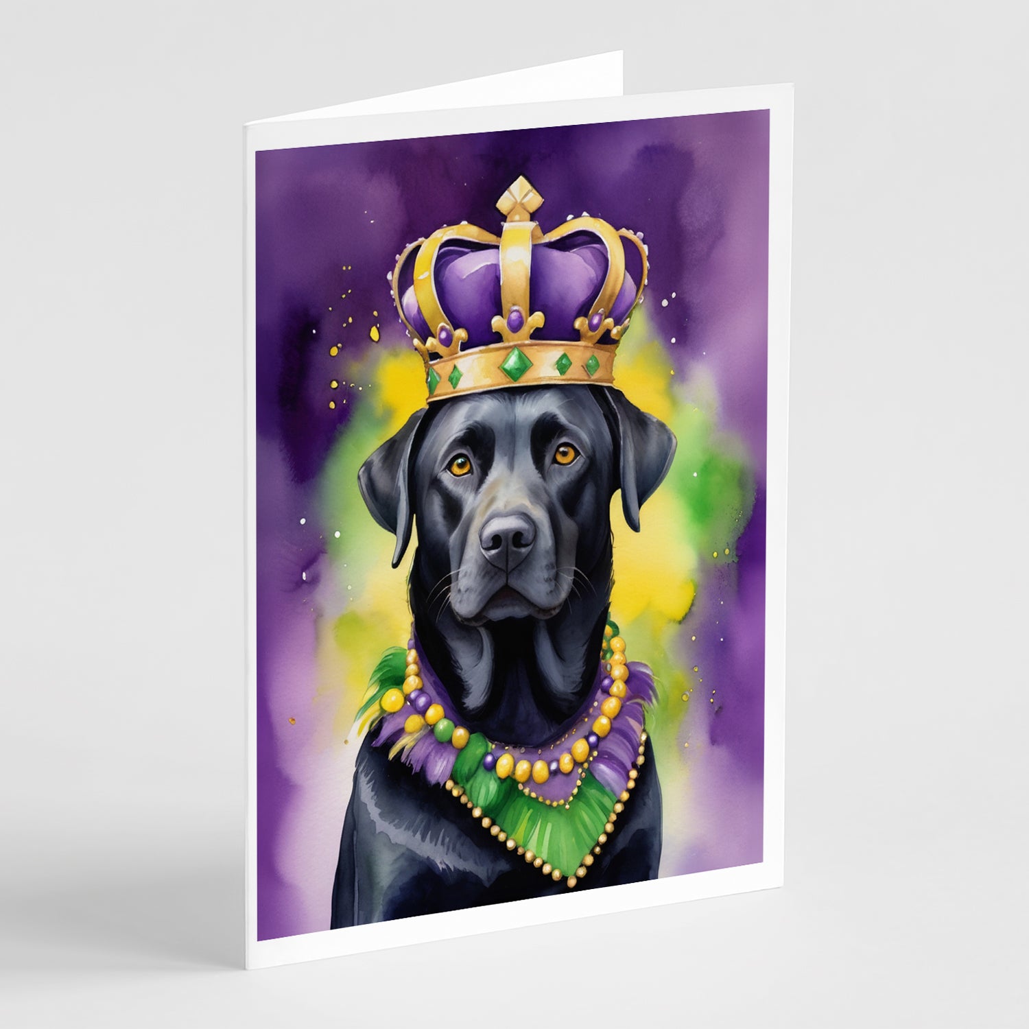 Buy this Labrador Retriever King of Mardi Gras Greeting Cards Pack of 8
