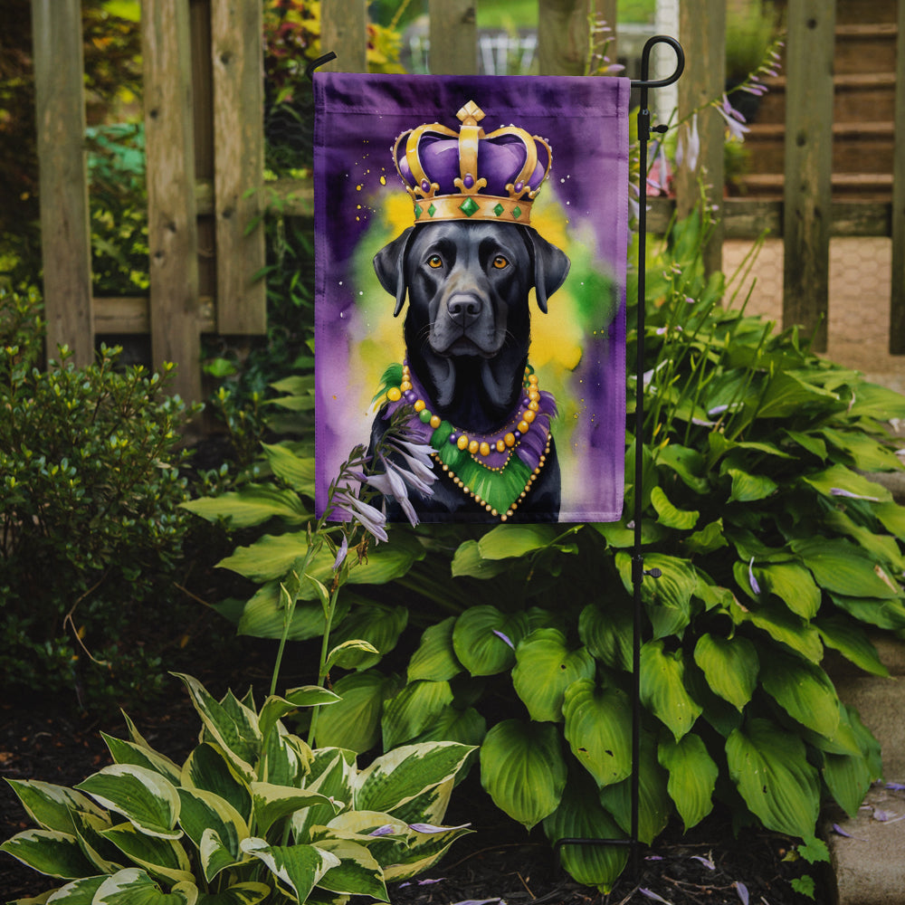 Buy this Labrador Retriever King of Mardi Gras Garden Flag