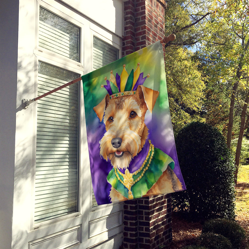Lakeland Terrier King of Mardi Gras House Flag