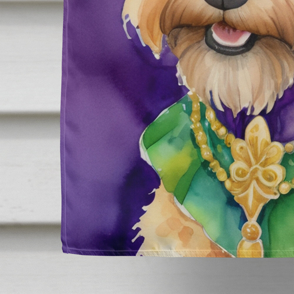 Lakeland Terrier King of Mardi Gras House Flag