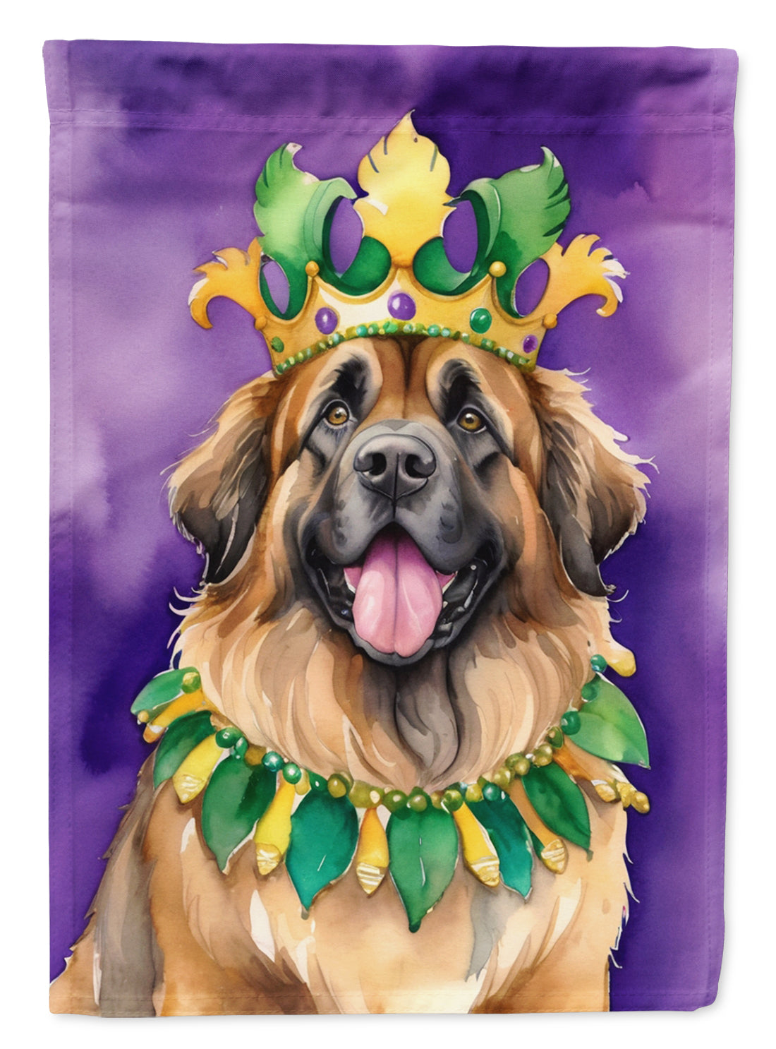 Buy this Leonberger King of Mardi Gras House Flag