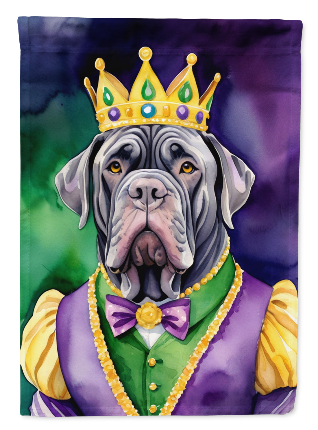 Buy this Neapolitan Mastiff King of Mardi Gras Garden Flag