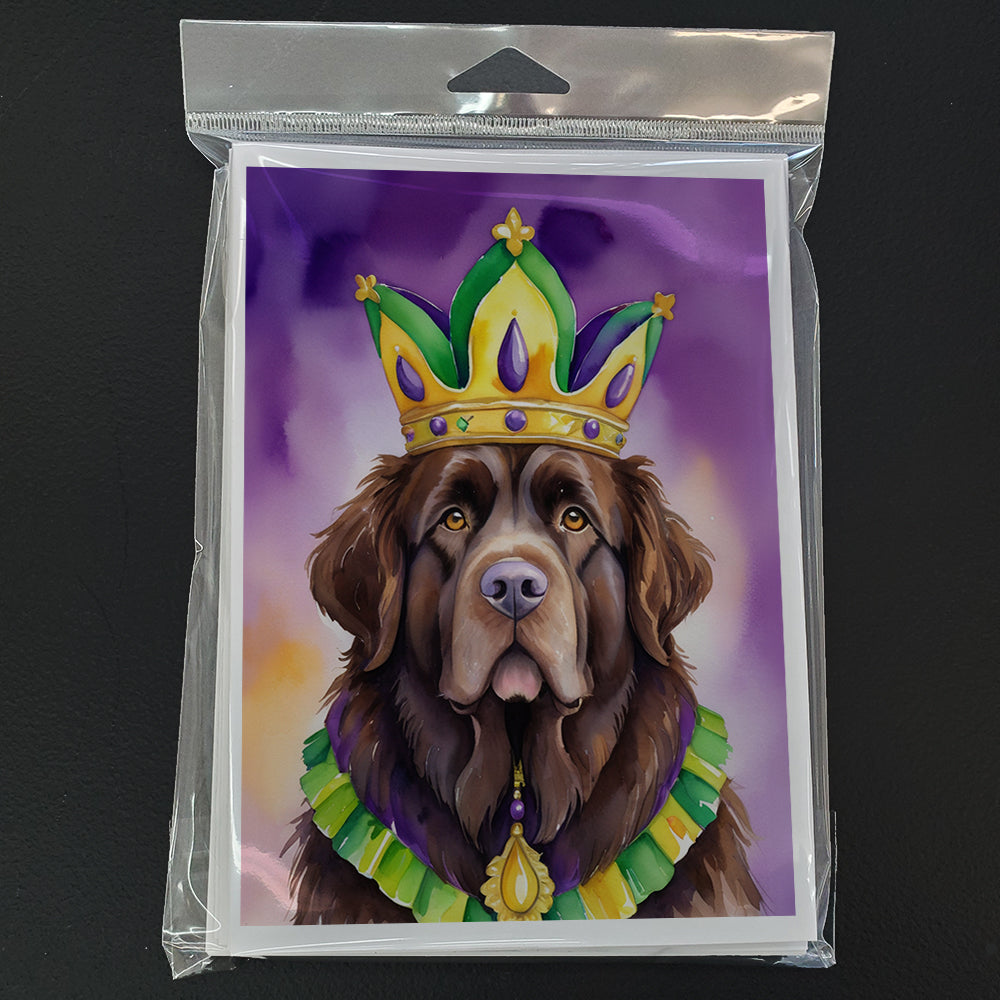 Newfoundland King of Mardi Gras Greeting Cards Pack of 8