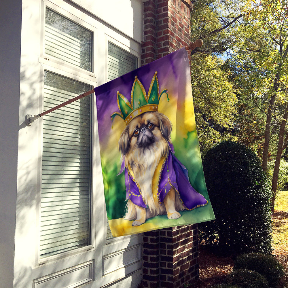 Buy this Pekingese King of Mardi Gras House Flag