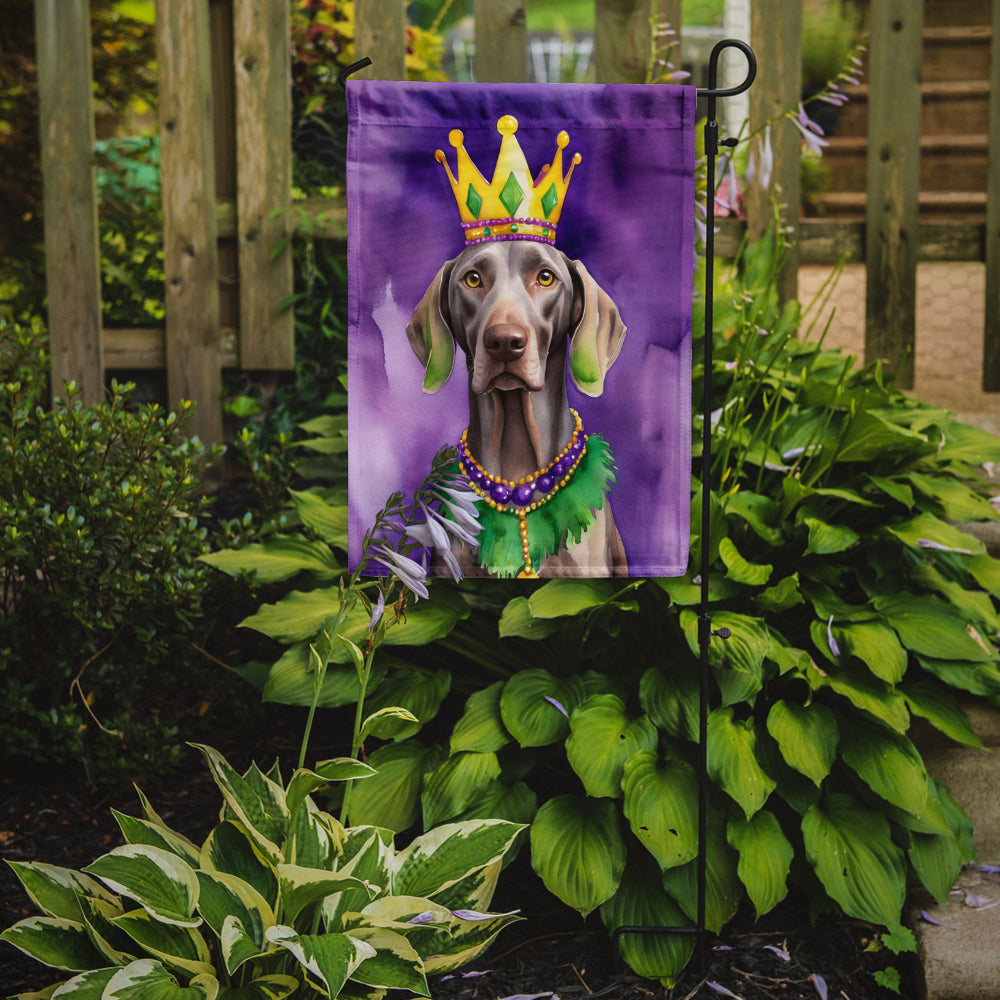 Buy this Weimaraner King of Mardi Gras Garden Flag
