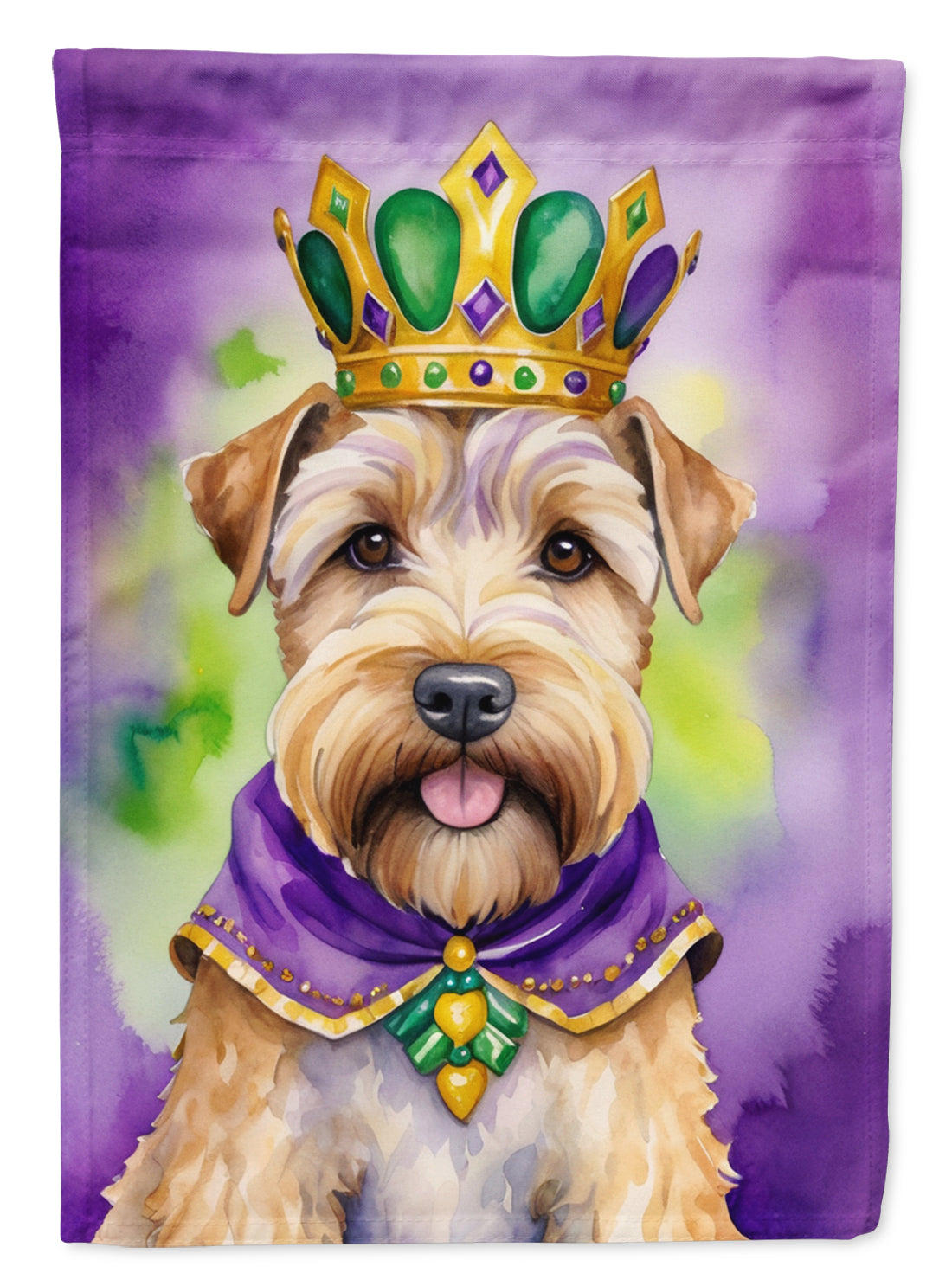 Buy this Wheaten Terrier King of Mardi Gras House Flag