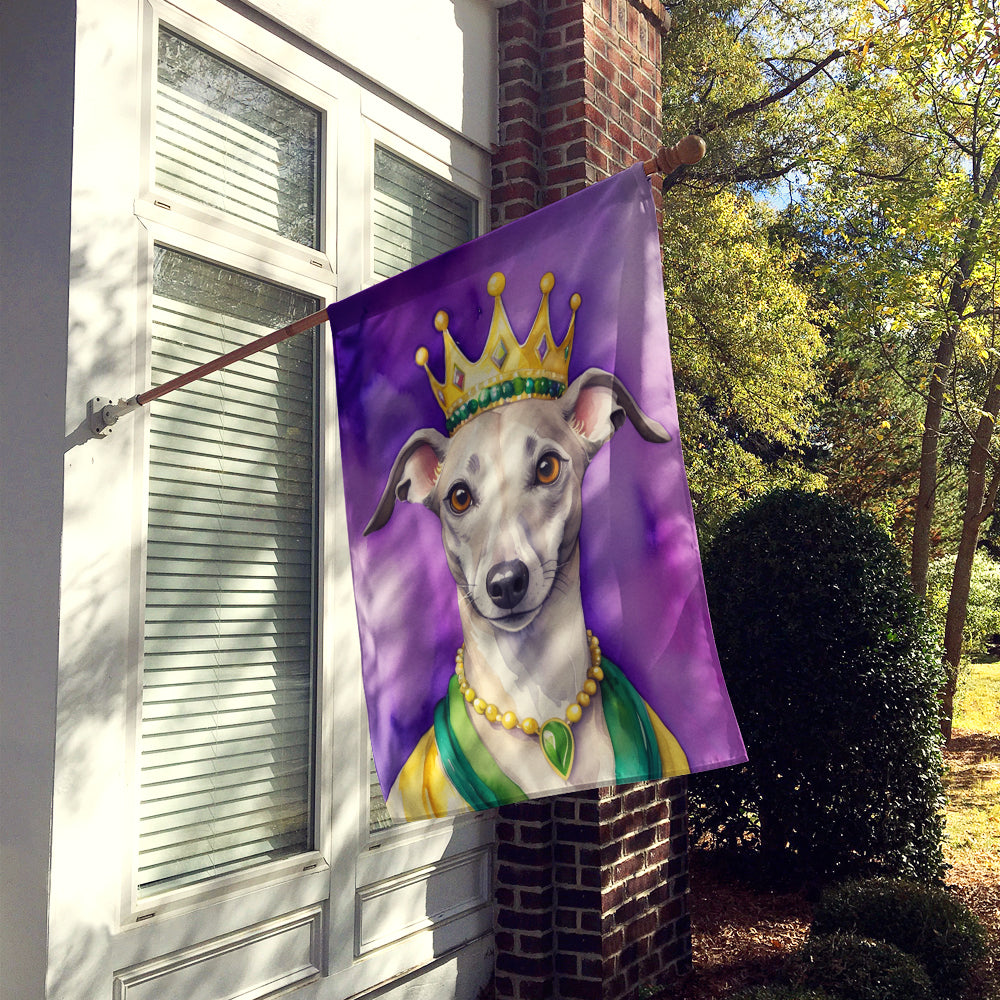 Buy this Whippet King of Mardi Gras House Flag