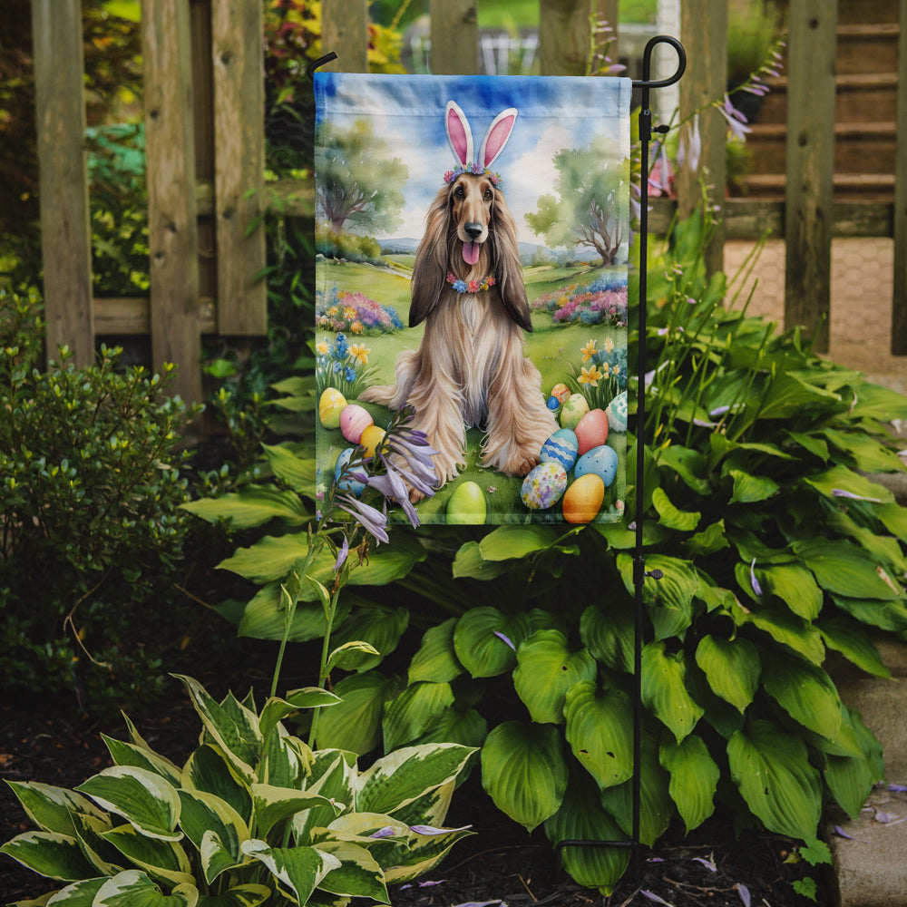 Buy this Afghan Hound Easter Egg Hunt Garden Flag