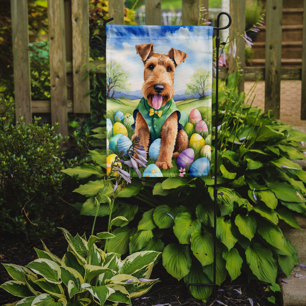 Buy this Airedale Terrier Easter Egg Hunt Garden Flag