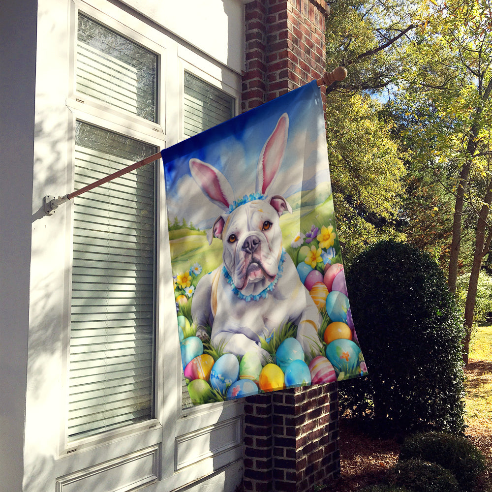 American Bulldog Easter Egg Hunt House Flag