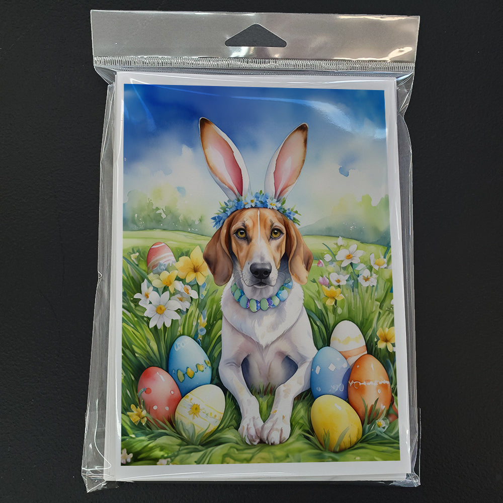American Foxhound Easter Egg Hunt Greeting Cards Pack of 8