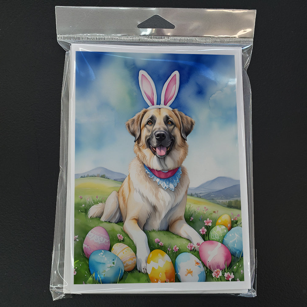 Anatolian Shepherd Dog Easter Egg Hunt Greeting Cards Pack of 8