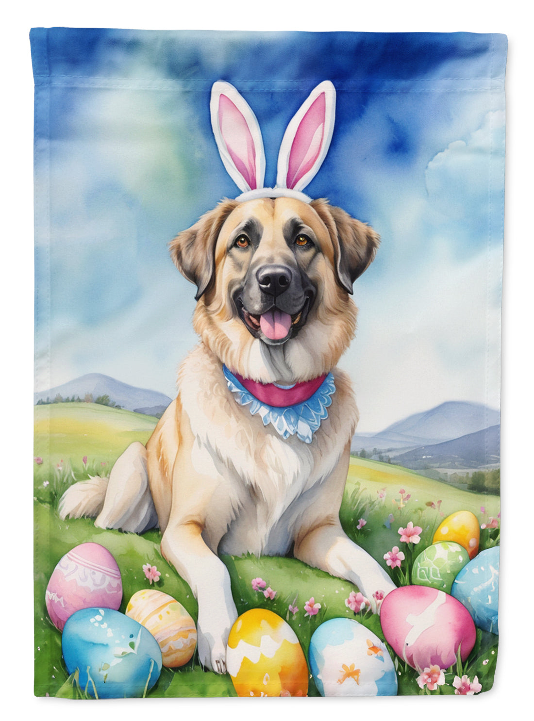 Buy this Anatolian Shepherd Dog Easter Egg Hunt Garden Flag