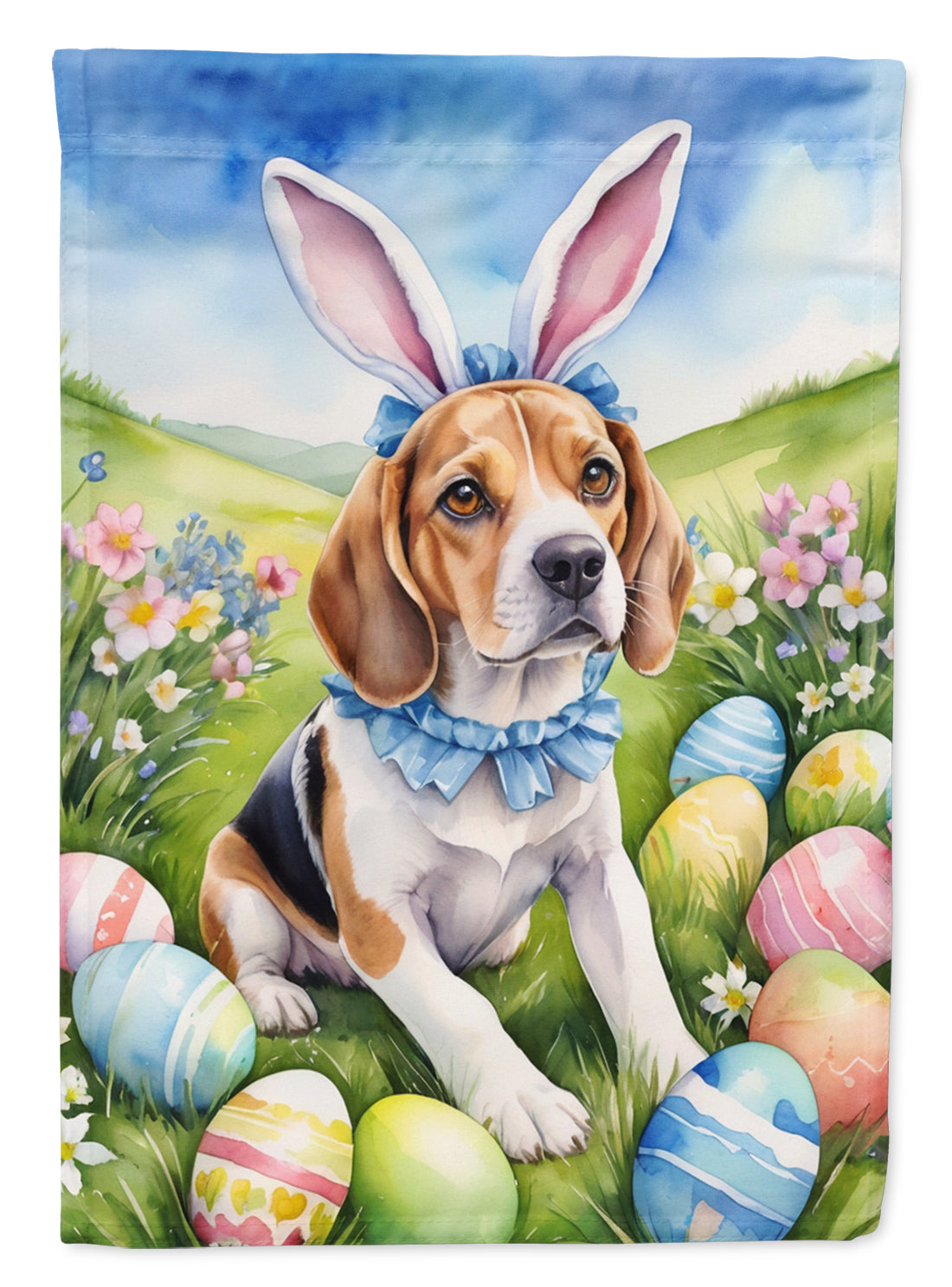 Buy this Beagle Easter Egg Hunt House Flag