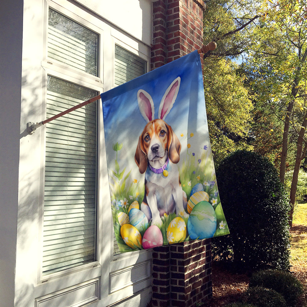 Beagle Easter Egg Hunt House Flag