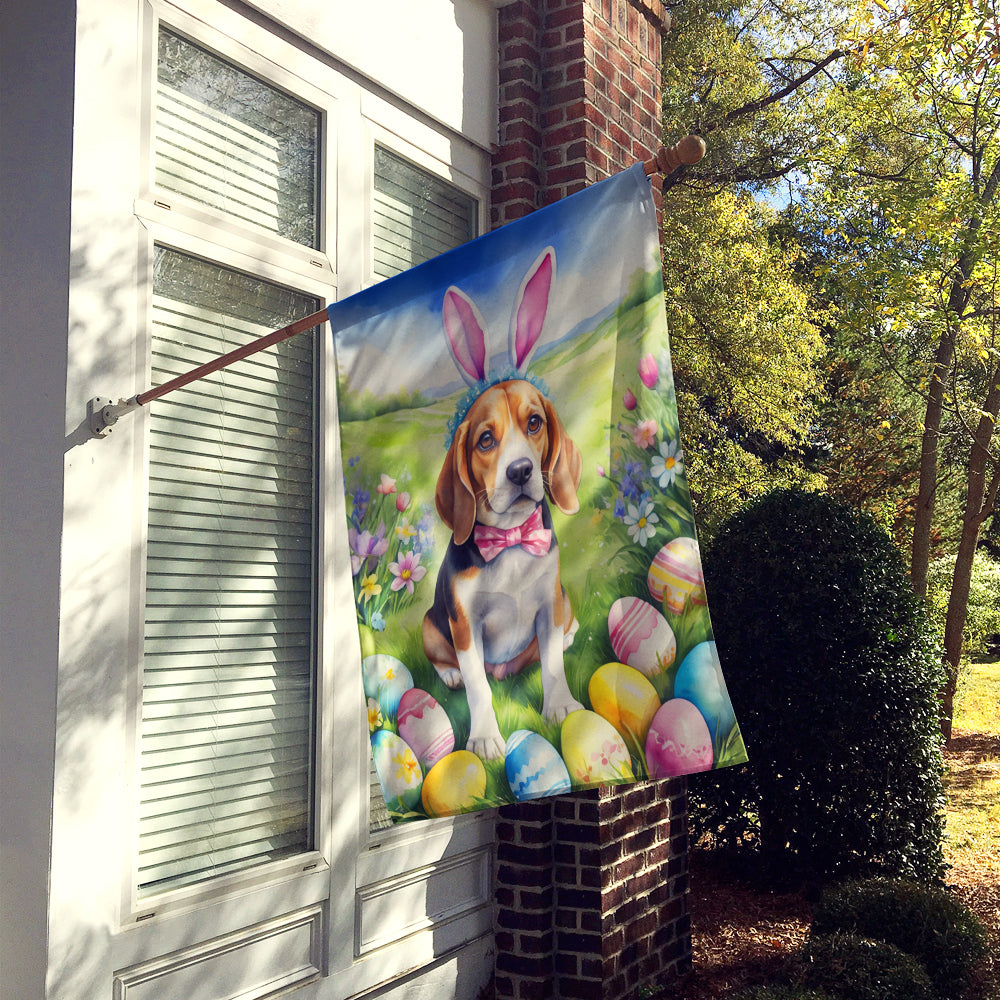 Caroline's Treasures Beagle Easter Egg Hunt House Flag
