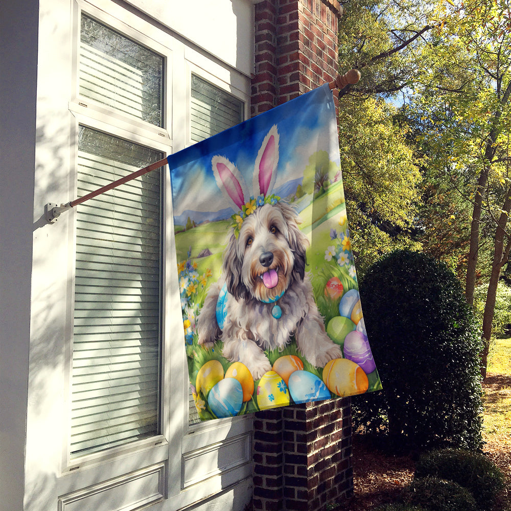 Buy this Bergamasco Sheepdog Easter Egg Hunt House Flag