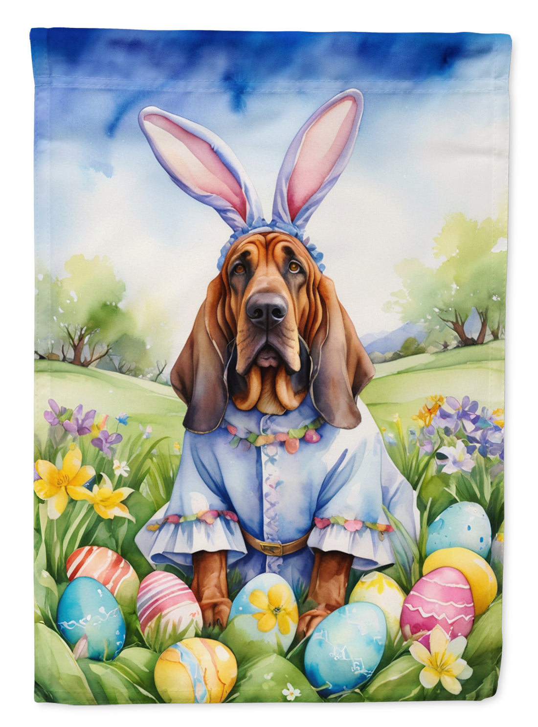 Buy this Bloodhound Easter Egg Hunt Garden Flag