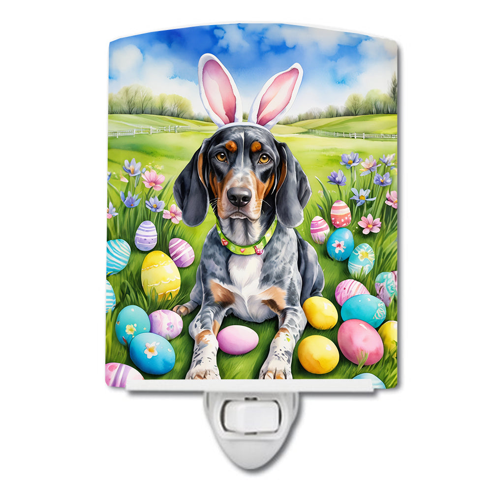 Buy this Bluetick Coonhound Easter Egg Hunt Ceramic Night Light