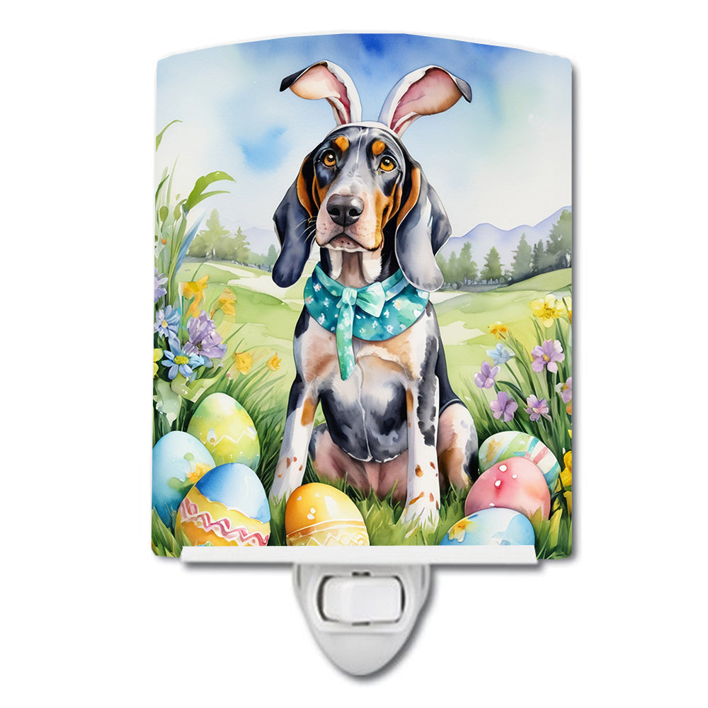 Buy this Bluetick Coonhound Easter Egg Hunt Ceramic Night Light